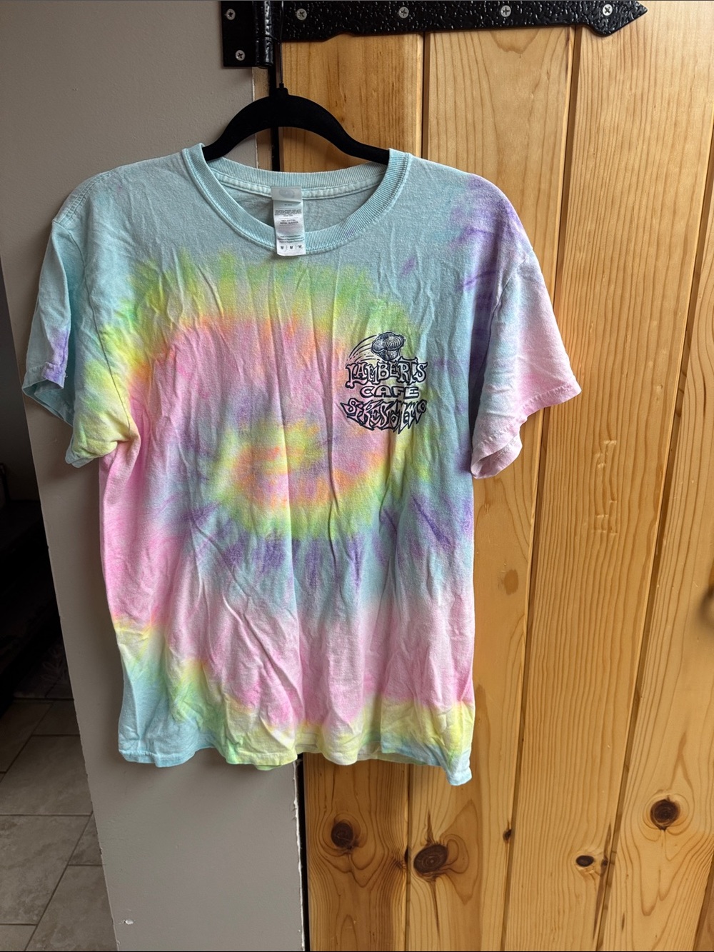 Tie-Dye Graphic  T-Shirt - Pastel Rainbow